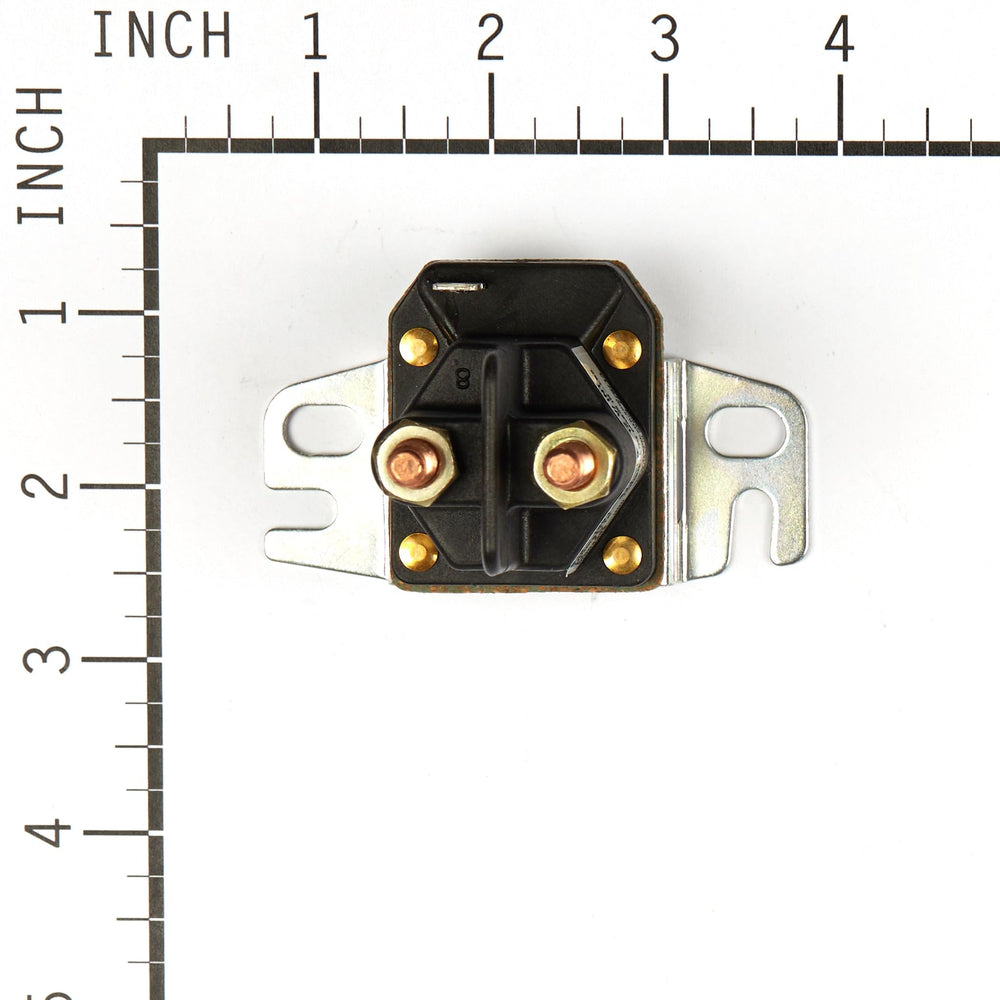 Briggs & Stratton solenoid installed on engine demonstrating proper fit and alignment