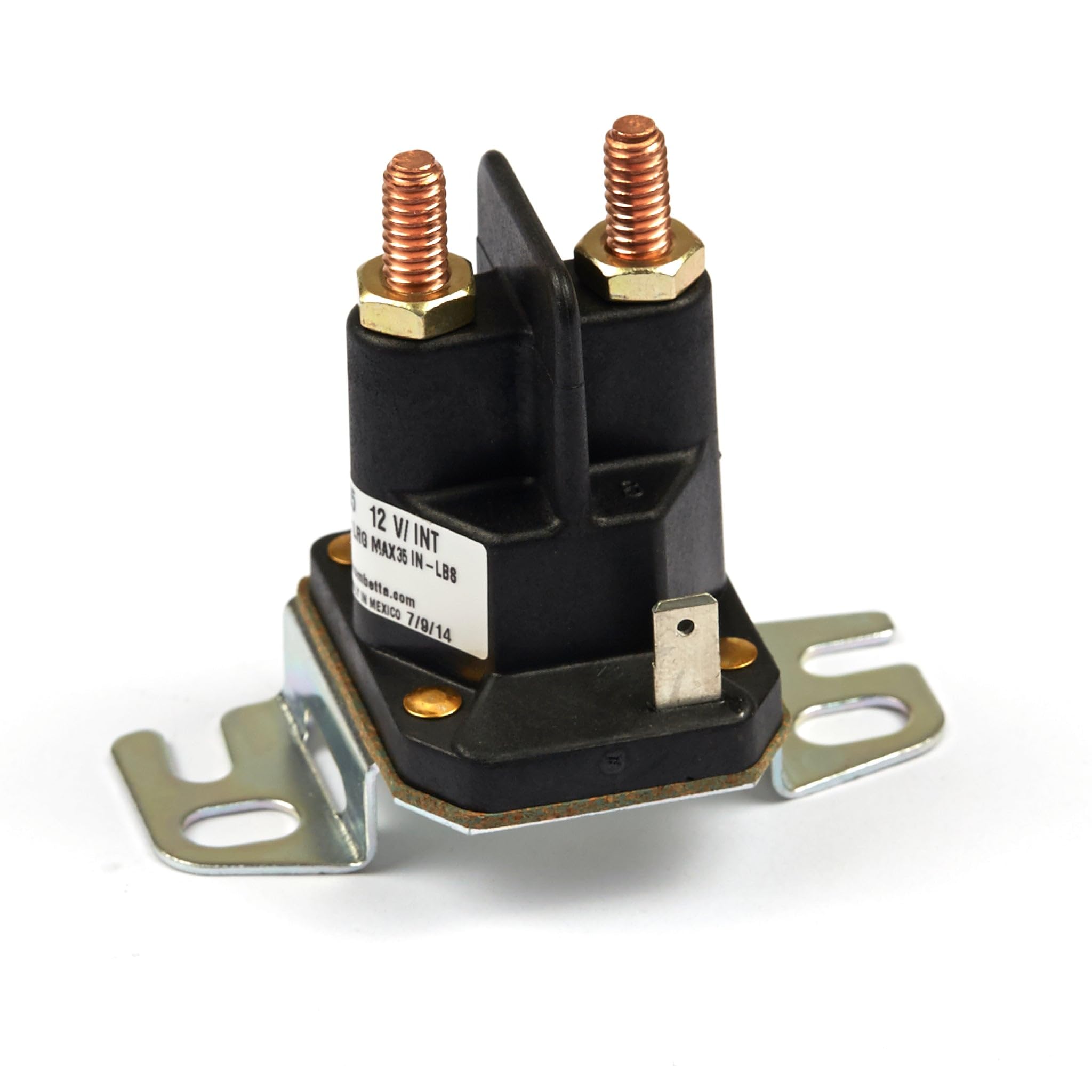 Briggs & Stratton front view showing compact solenoid and mounting points for easy fit