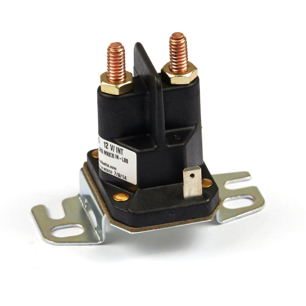 Briggs & Stratton front view showing compact solenoid and mounting points for easy fit