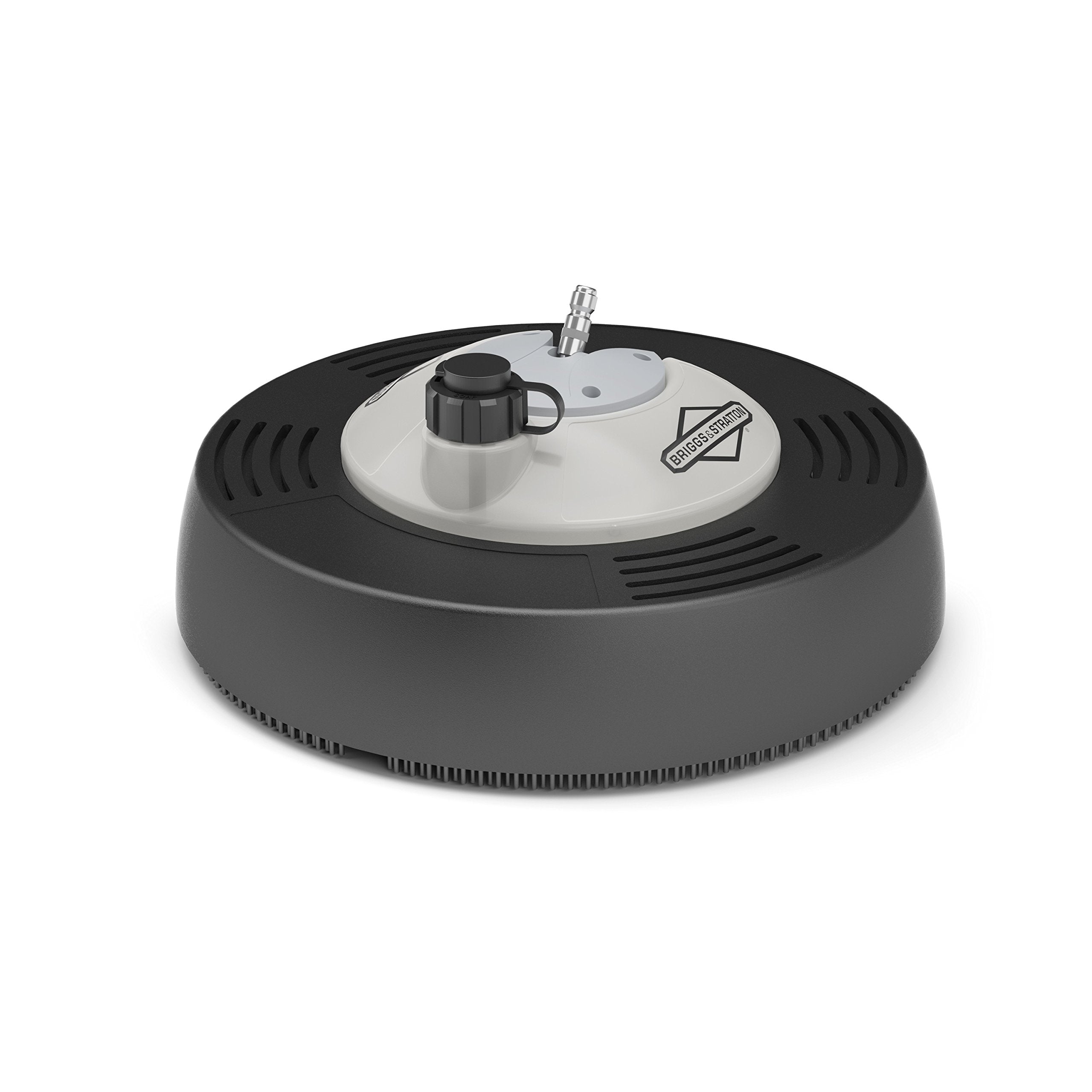 Briggs & Stratton front view of surface cleaner showing dome and quick-connect for efficient cleaning