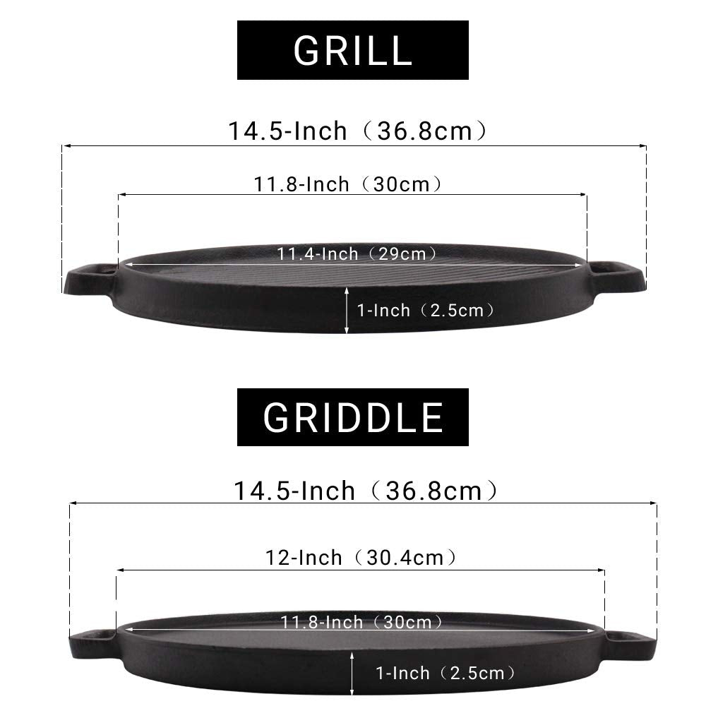 Brightalk flat griddle surface close-up showing smooth texture for even pancake cooking benefit