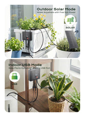 Brightown solar panel on controller charging battery for autonomy