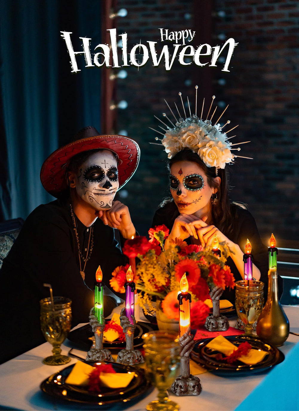 Brightown candle stakes placed along yard pathway adding safe illuminated guidance