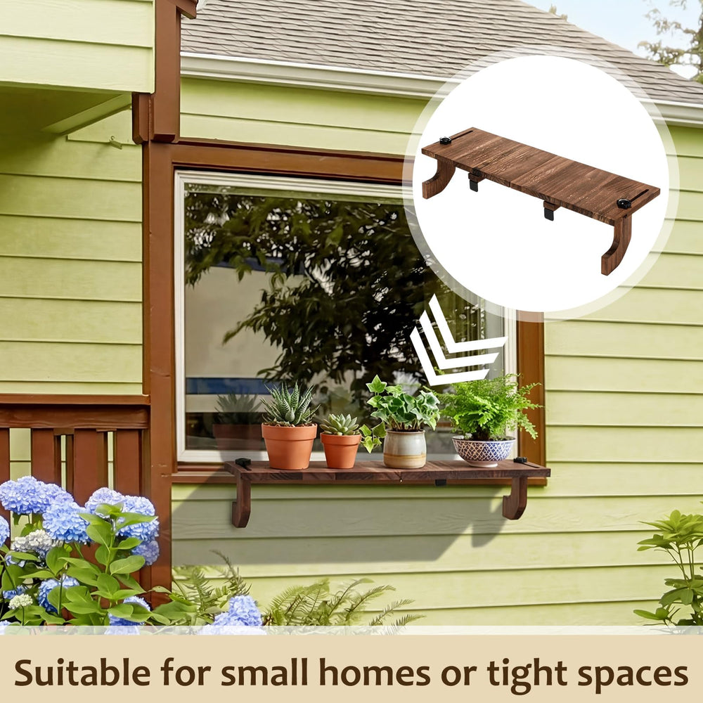 BrightRow shelf in use with succulents showing better sun exposure and benefit of space saving