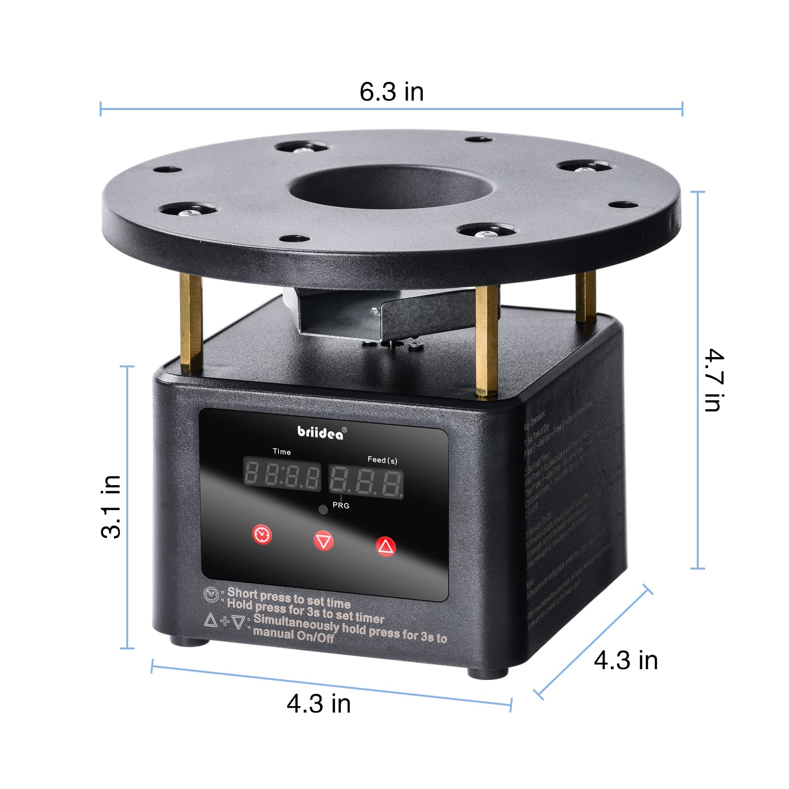 briidea battery compartment open showing low power consumption benefit