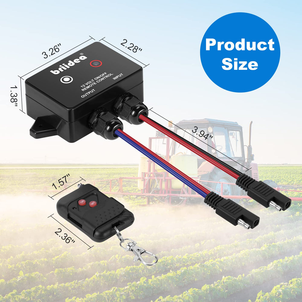 briidea installed on tractor sprayer demonstrating hands-free pump control advantage