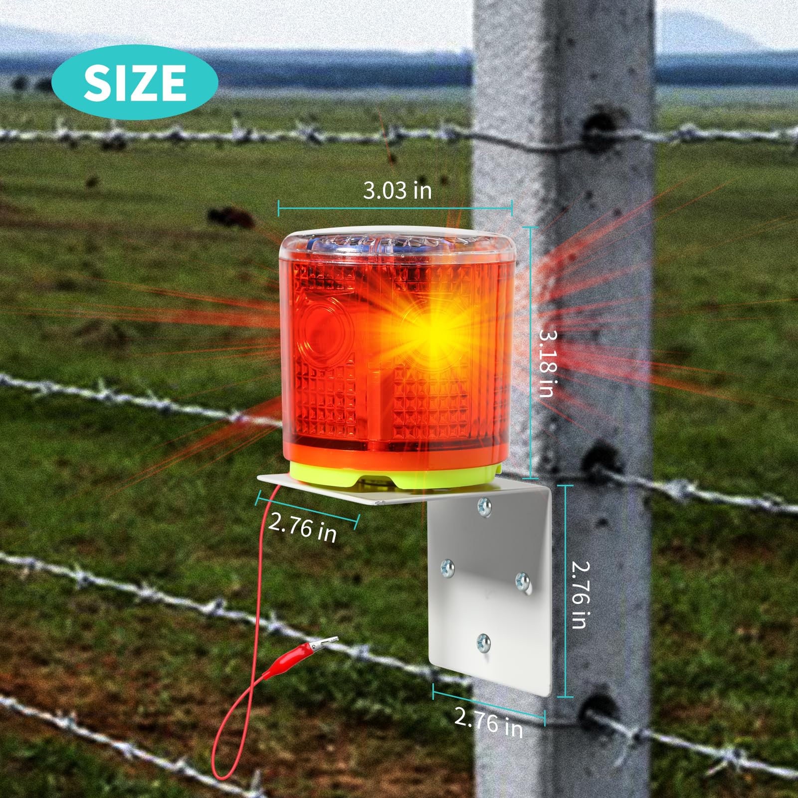 briidea illuminated at night demonstrating half-mile visibility benefit