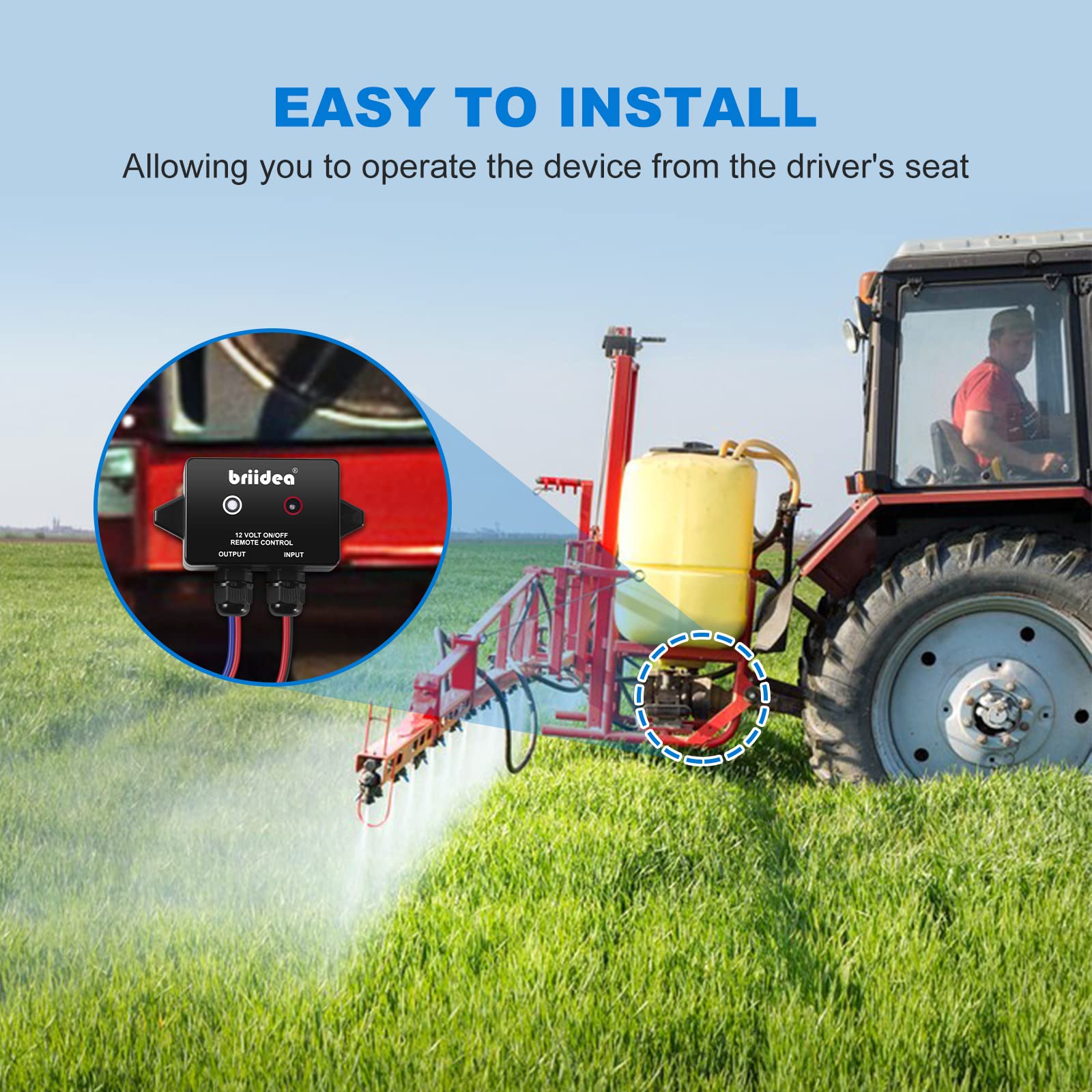 briidea wiring connection and terminals illustrating easy 12V installation benefit