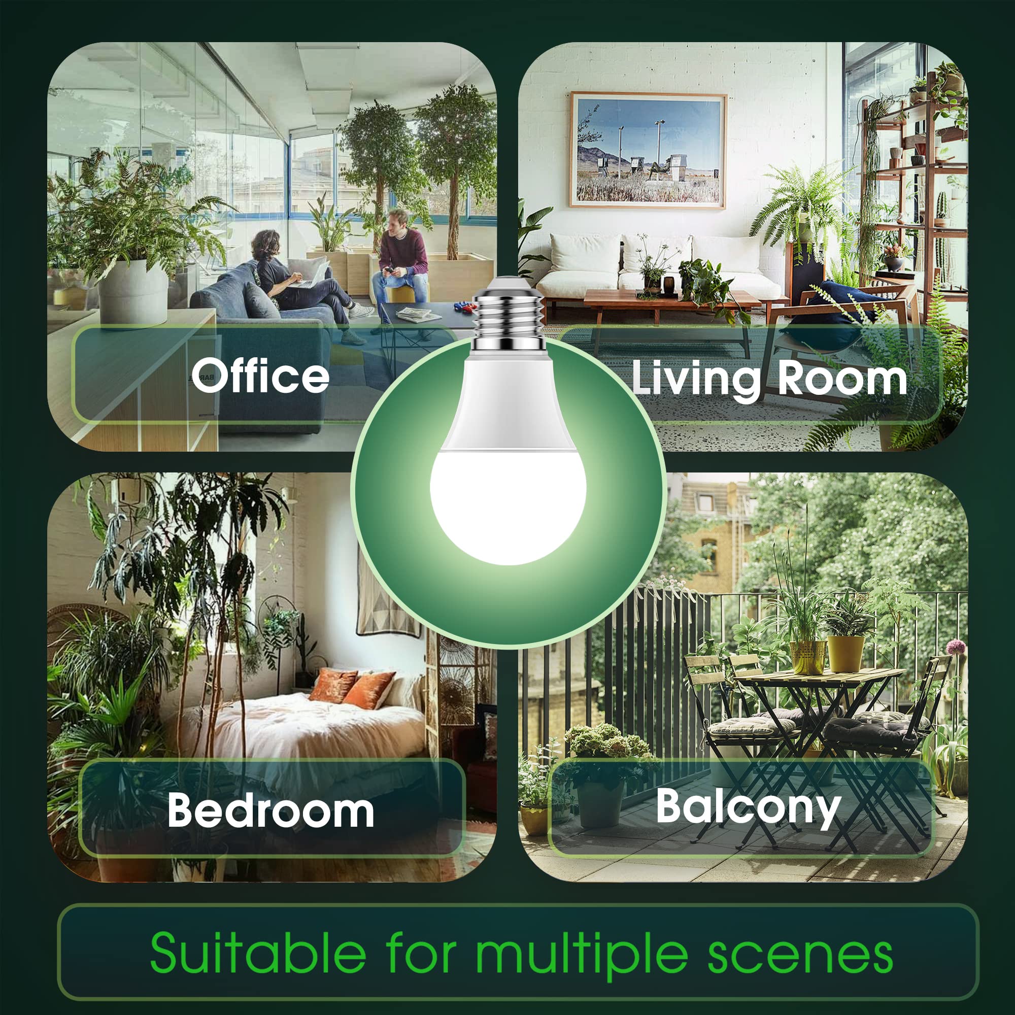 Briignite E26 base installed in a standard lamp socket for simple plug-and-play use
