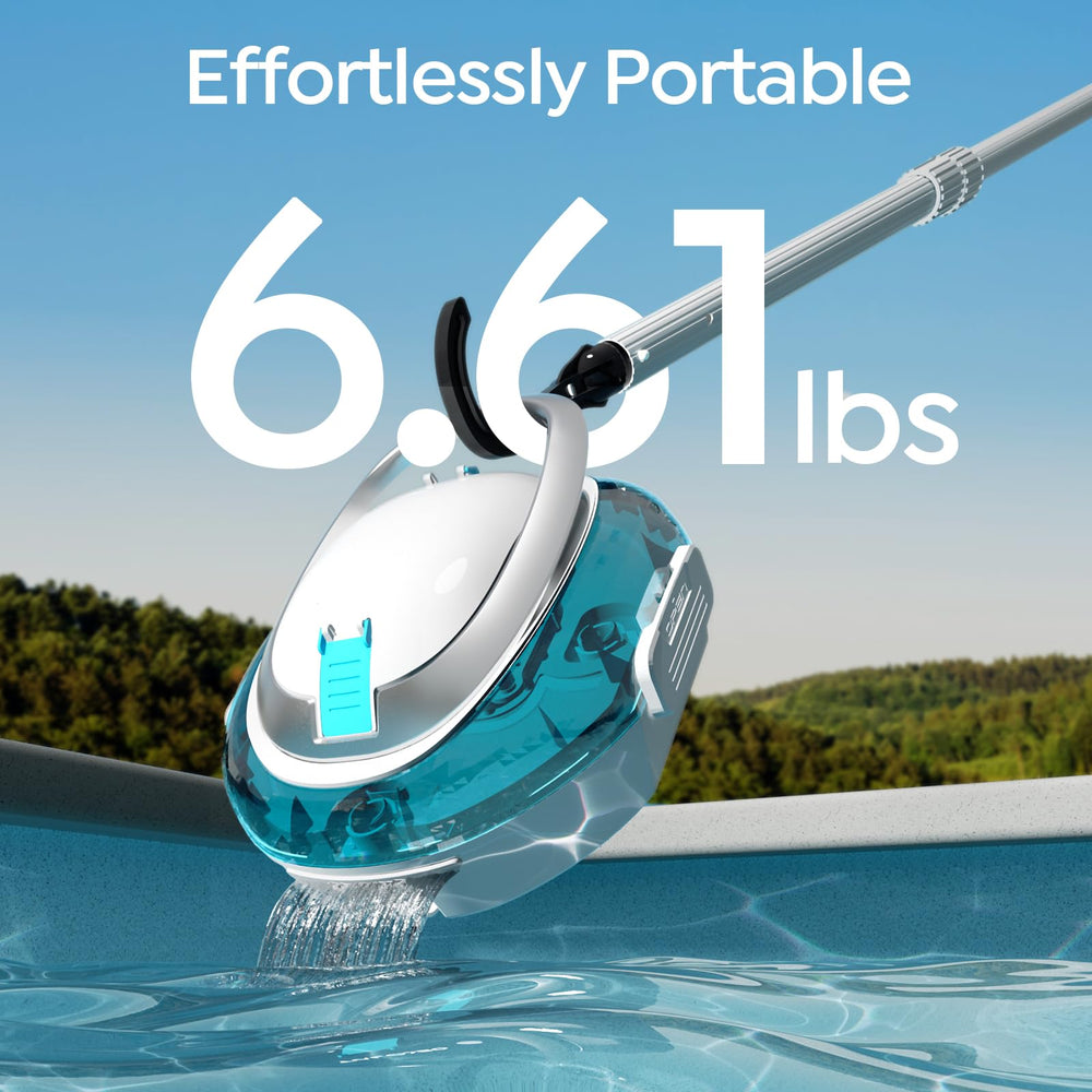 BRINBO S2 cordless handle detail for easy carrying and placement