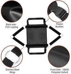 BRINGERPET PVC-backed underside detail that wipes clean and prevents bunching