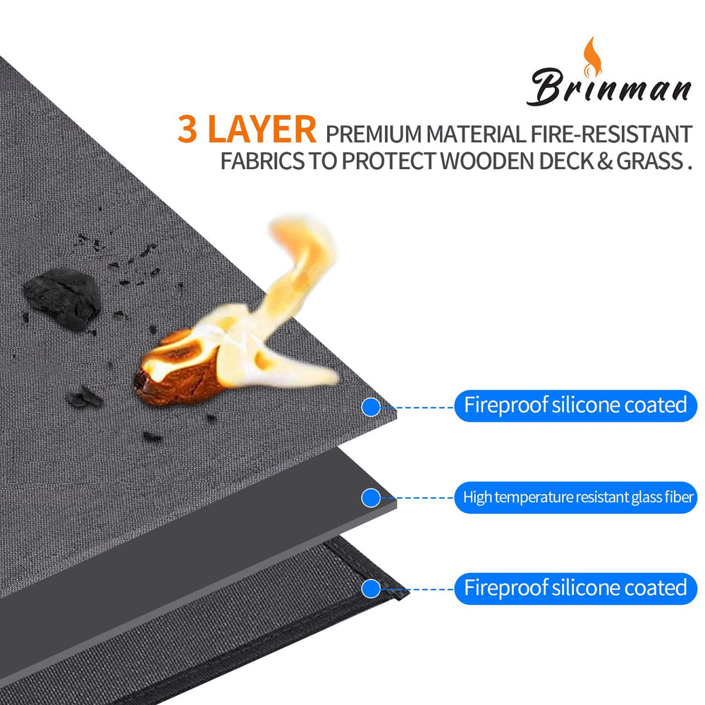 Brinman close-up of fiberglass texture showing durable heat resistance