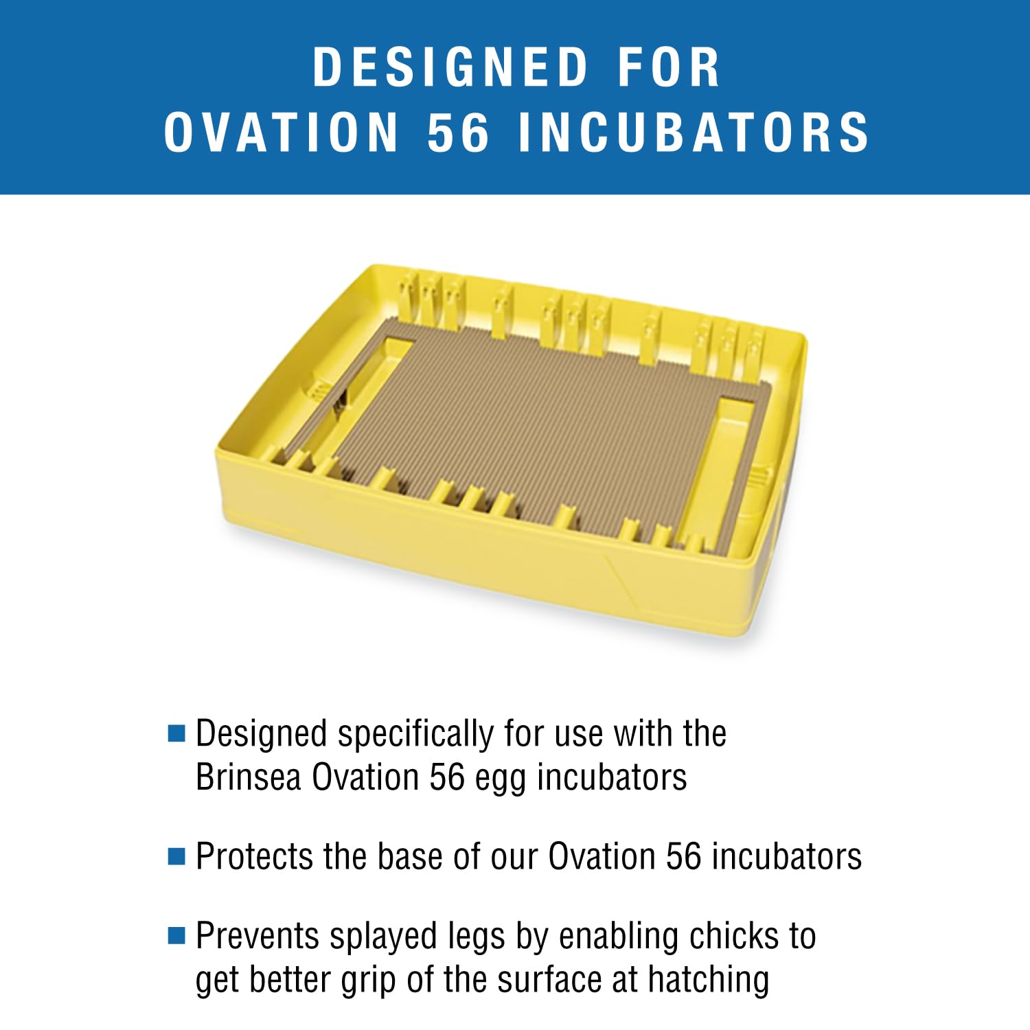 Brinsea corrugated surface close-up highlighting improved grip for chicks