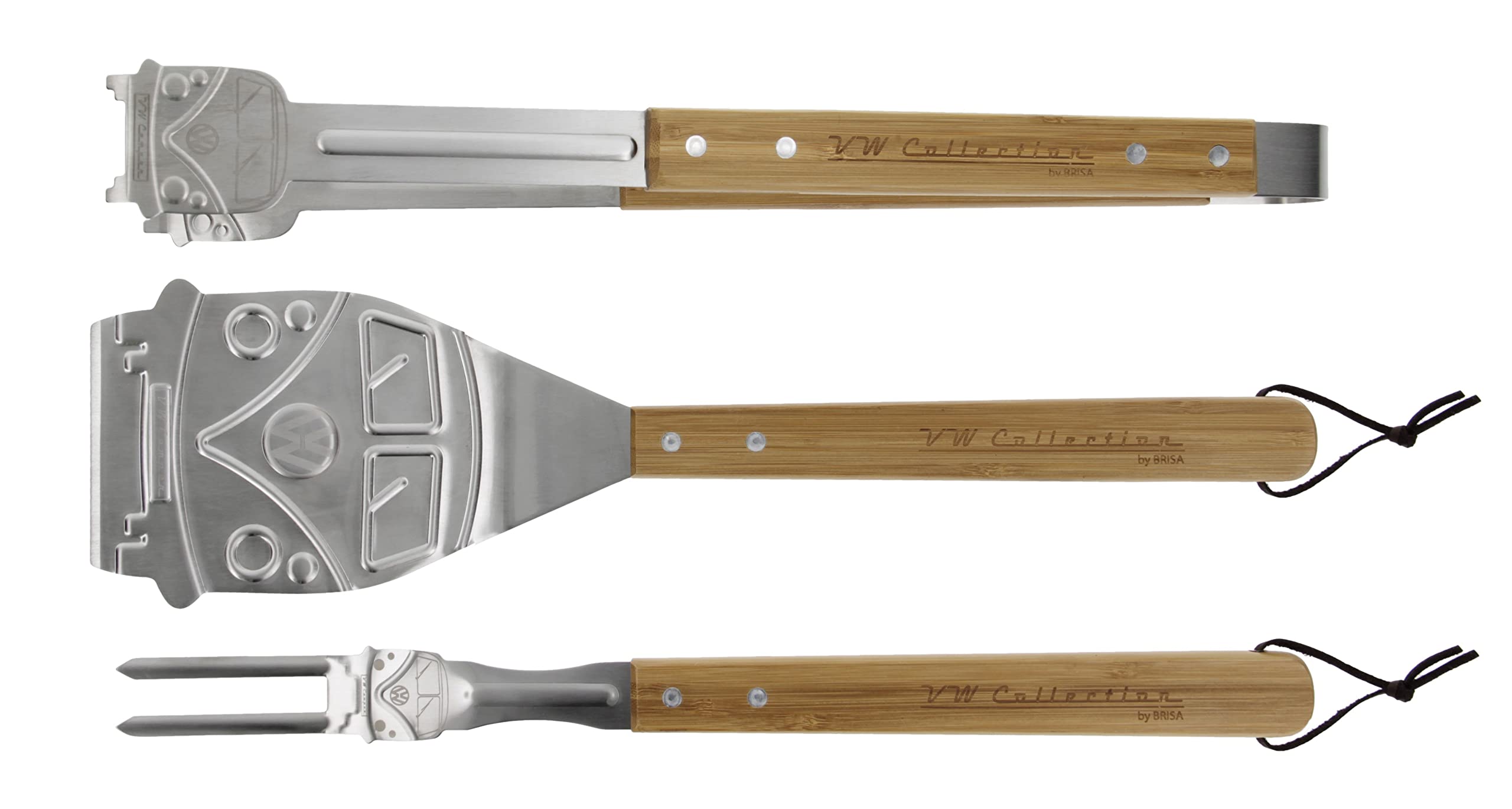 BRISA close-up of spatula head with VW T1 embossing for precise flipping