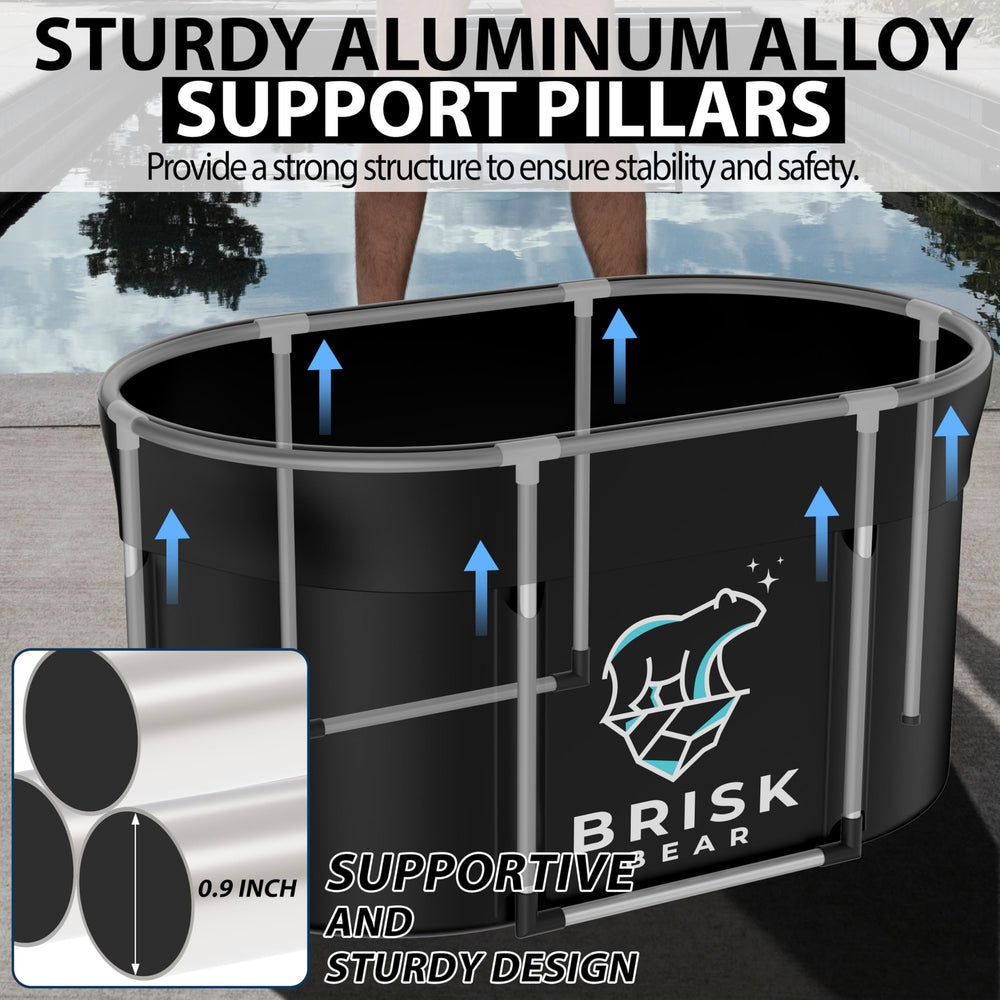 Brisk Bear stability poles and reinforced base close-up for secure support