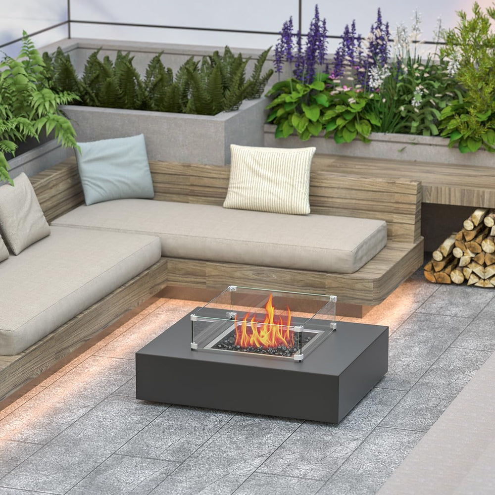 BriSunshine lifestyle evening scene showing steady flame and unobstructed view