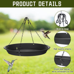 Briwooody metal chains with S-hook detail for secure feeder attachment and stability