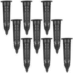 Briwooody front view of nine stakes showing packaging and quantity benefit