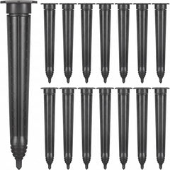 Briwooody front view of 15-pack stakes showing durable UV-protected ABS and pack benefit