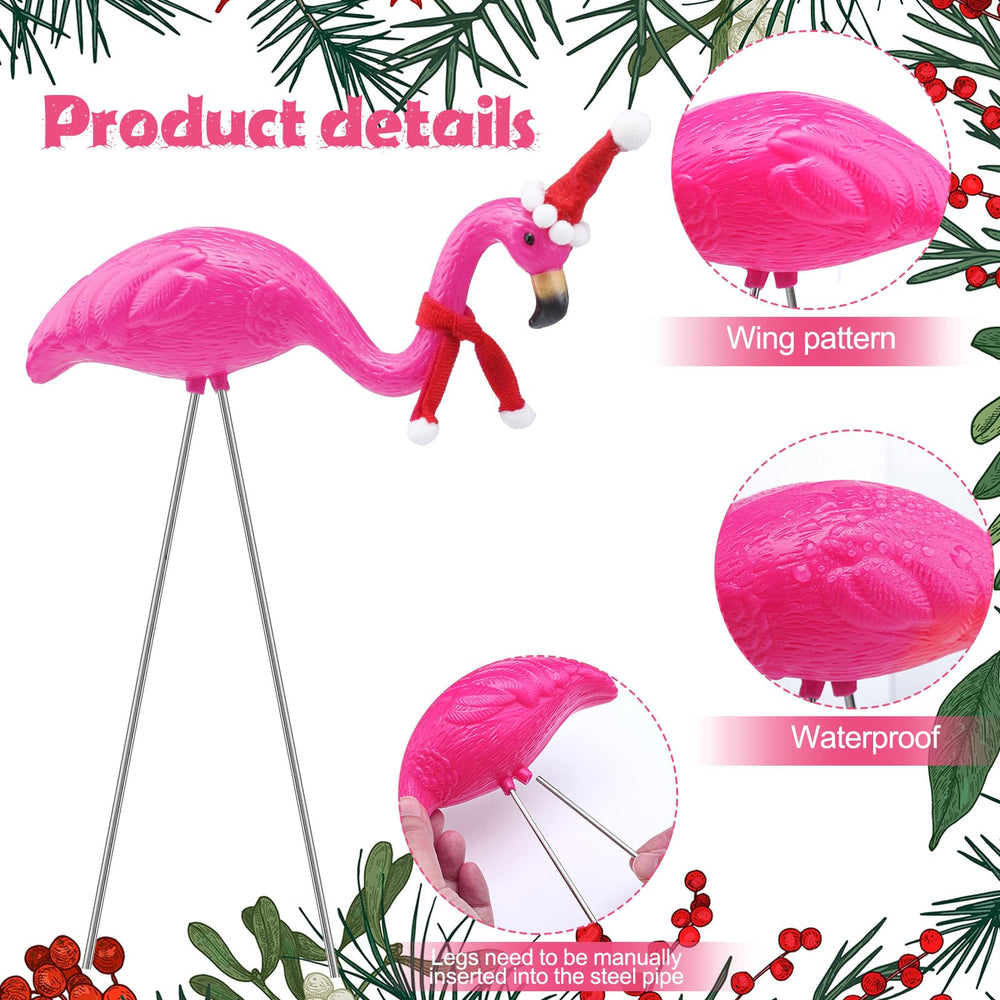 Briwooody head-up flamingo in garden highlighting taller silhouette and visibility from distance