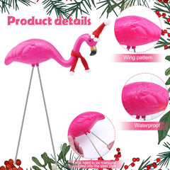 Briwooody head-up flamingo in garden highlighting taller silhouette and visibility from distance