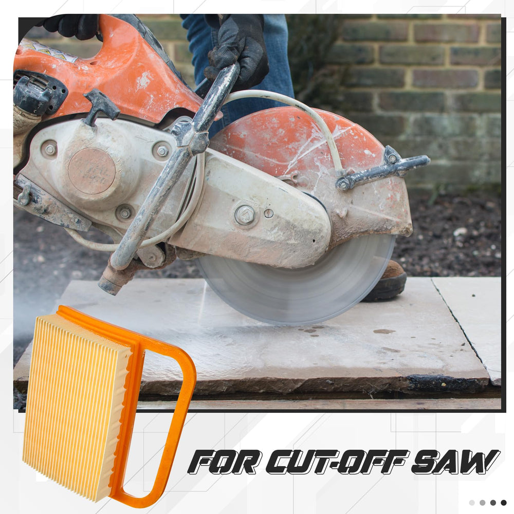 Briwooody filters on a construction site beside a saw, reduces downtime for pros