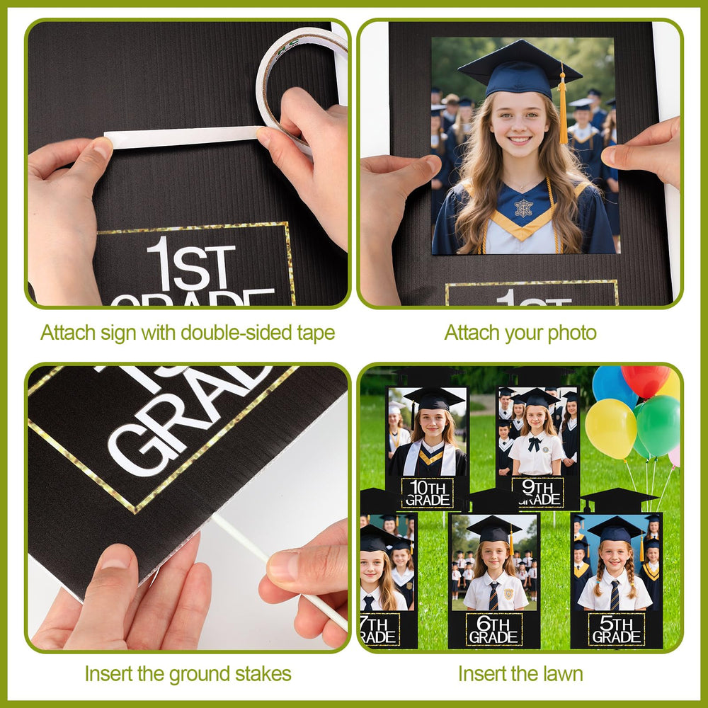 Briwooody party lawn setup with balloons illustrating festive graduation atmosphere