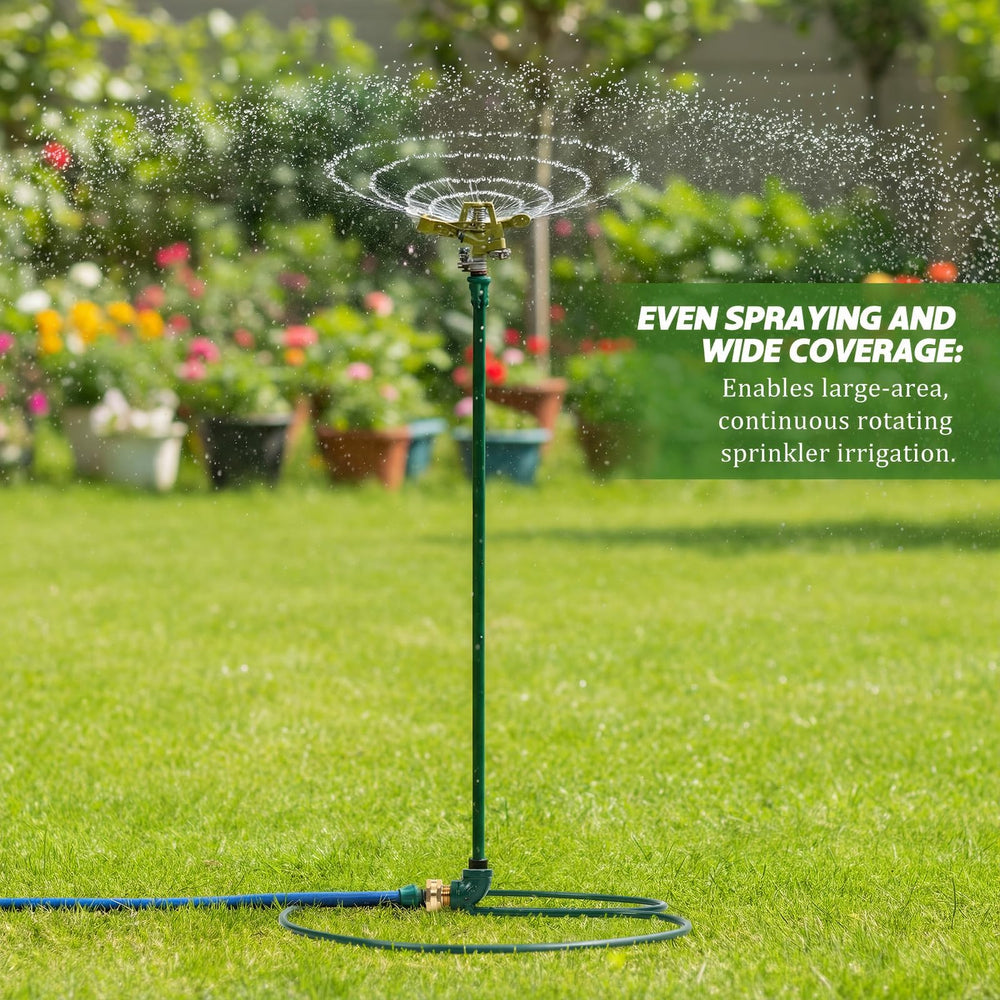 Briwooody base on lawn in use delivering even coverage benefit