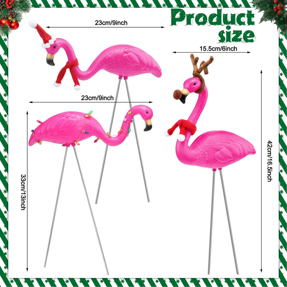 Briwooody metal stake inserted into flamingo base for secure installation and wind resistance