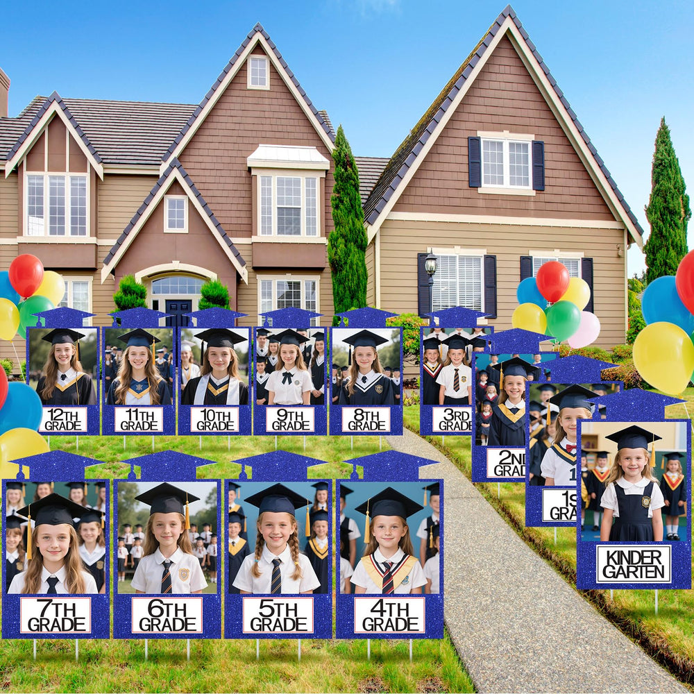 Briwooody signs lining a driveway creating a guided path for guests and memorable visuals