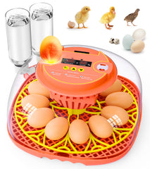 Brnvl front view showing incubator and benefits of compact, reliable hatching