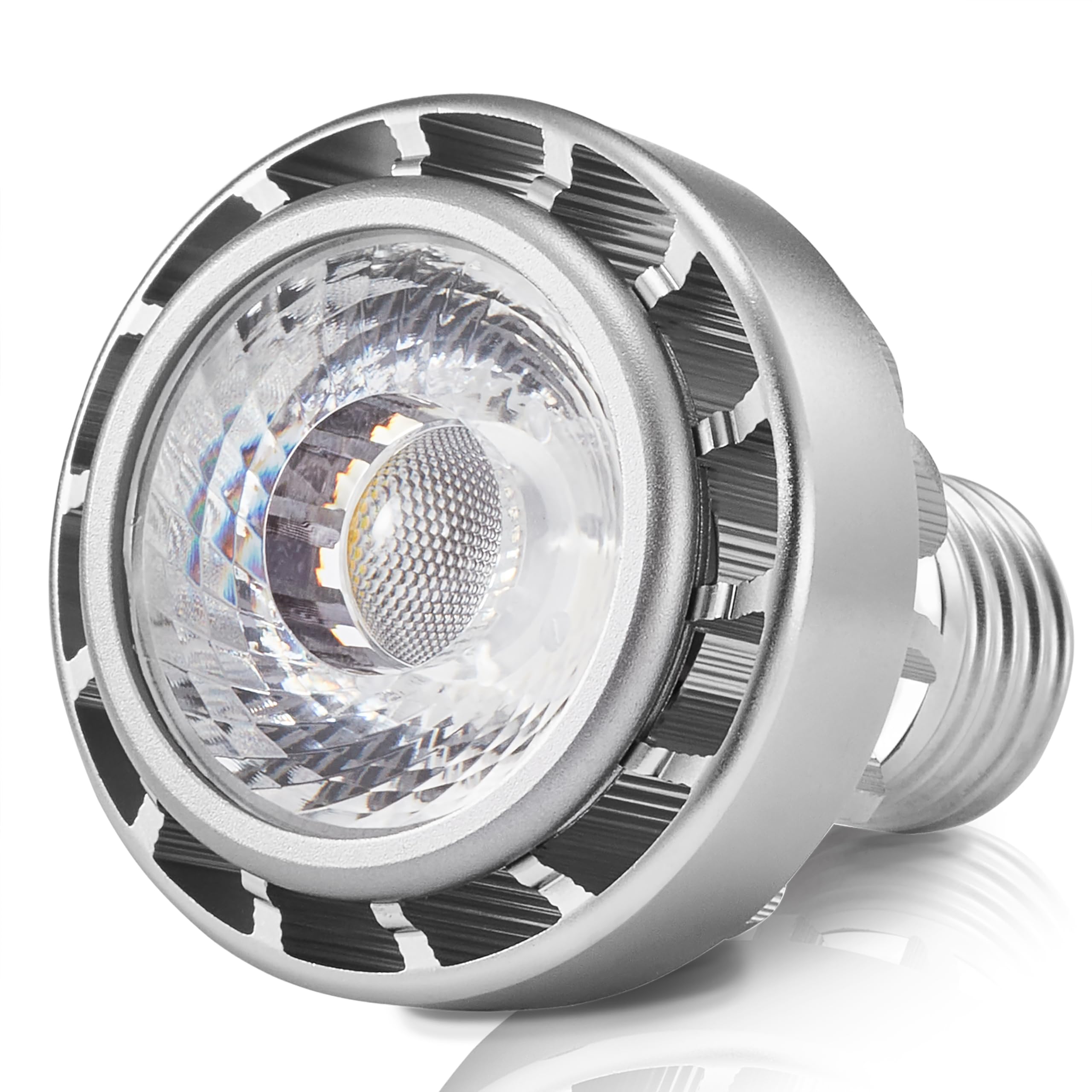 Broadroad bulb front view showing clear form and bright output benefit