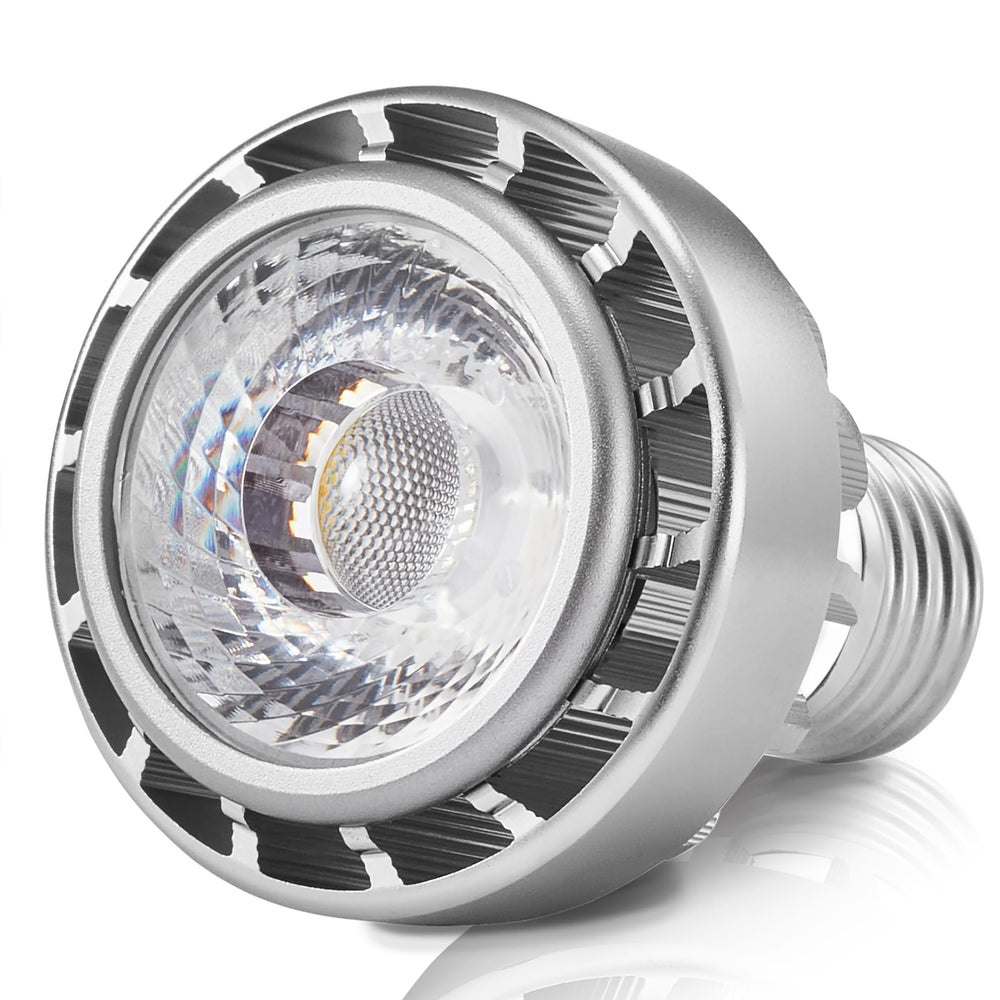 Broadroad bulb front view showing clear form and bright output benefit