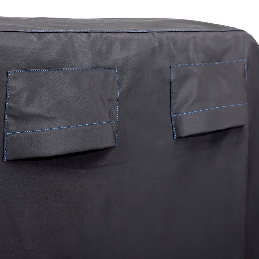 Broil King embroidered logo and blue stitching for tidy appearance