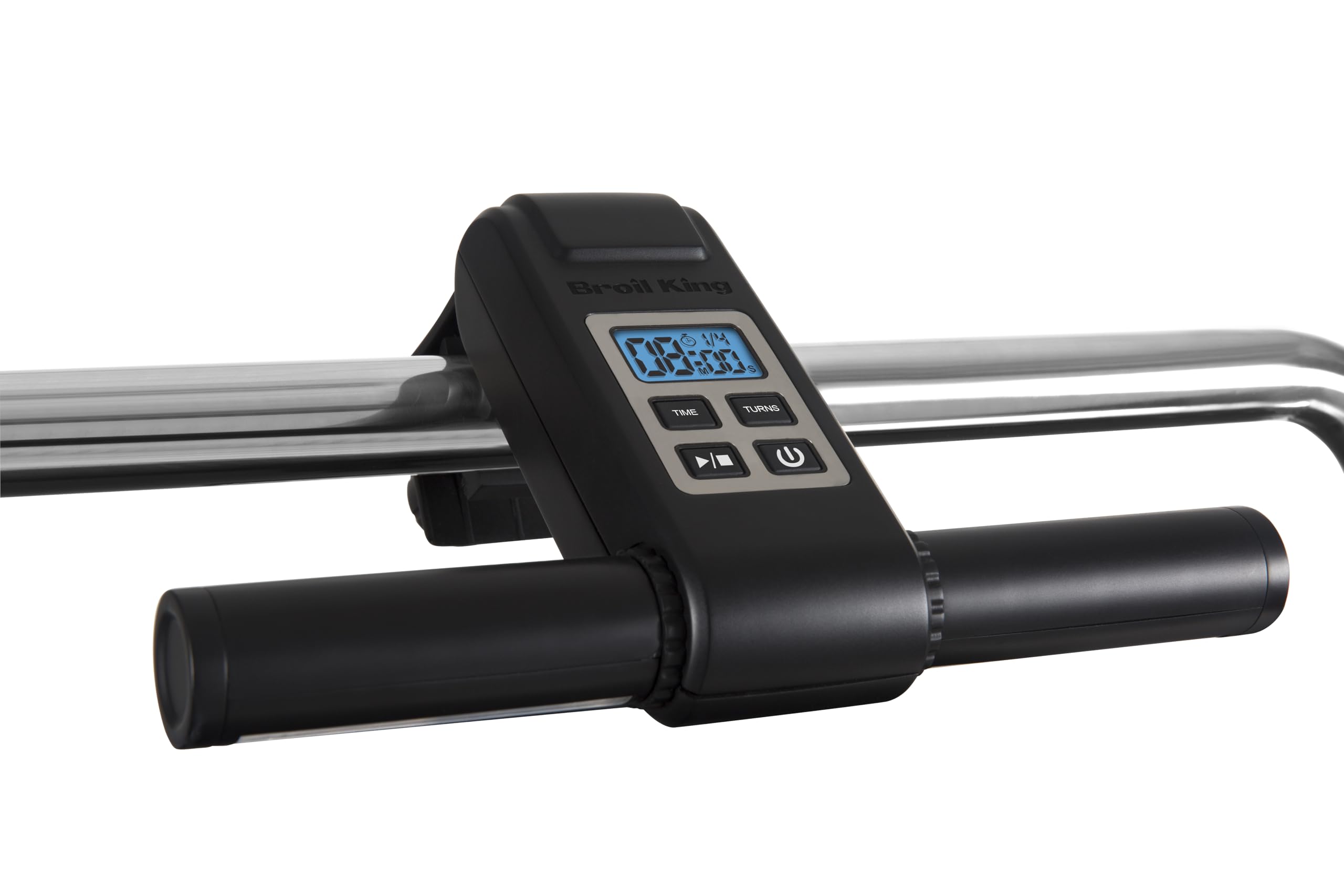 Broil King front-mounted light and timer showing secure fit and better visibility
