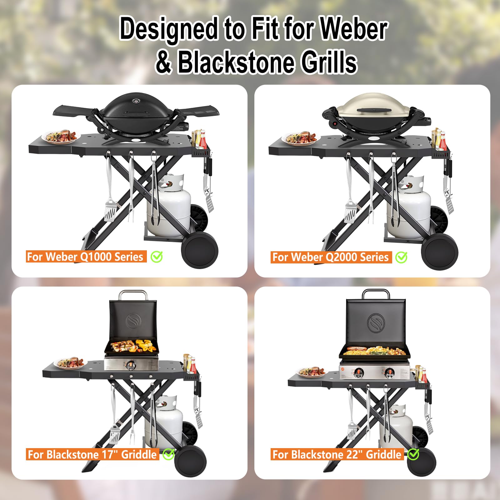 Broil-X with Blackstone griddle mounted in use for reliable outdoor cooking