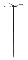Brome BirdsUP Versa Pole assembled front view showing arms and hub, stable multi-feeder display