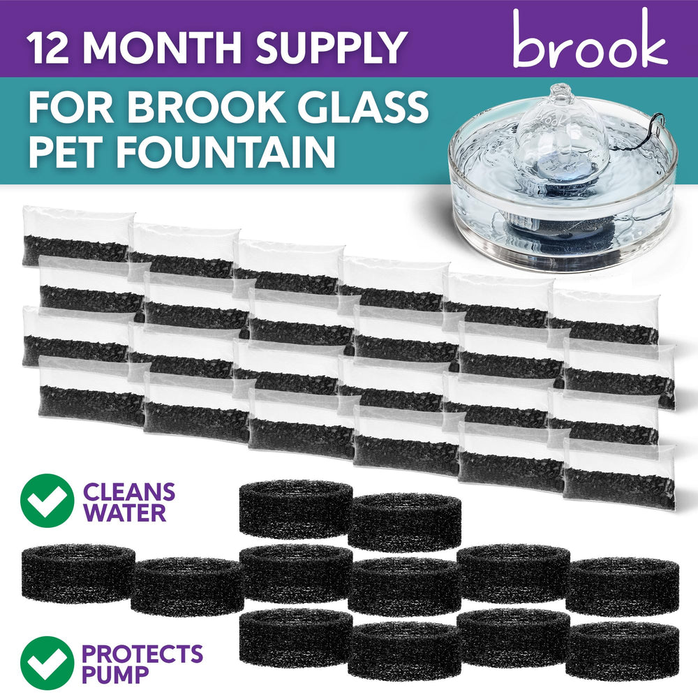 BROOK coarse filter ring close-up blocking pet hair and debris