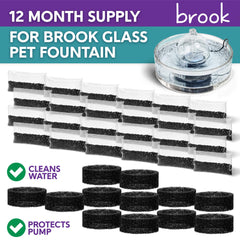 BROOK coarse filter ring close-up blocking pet hair and debris