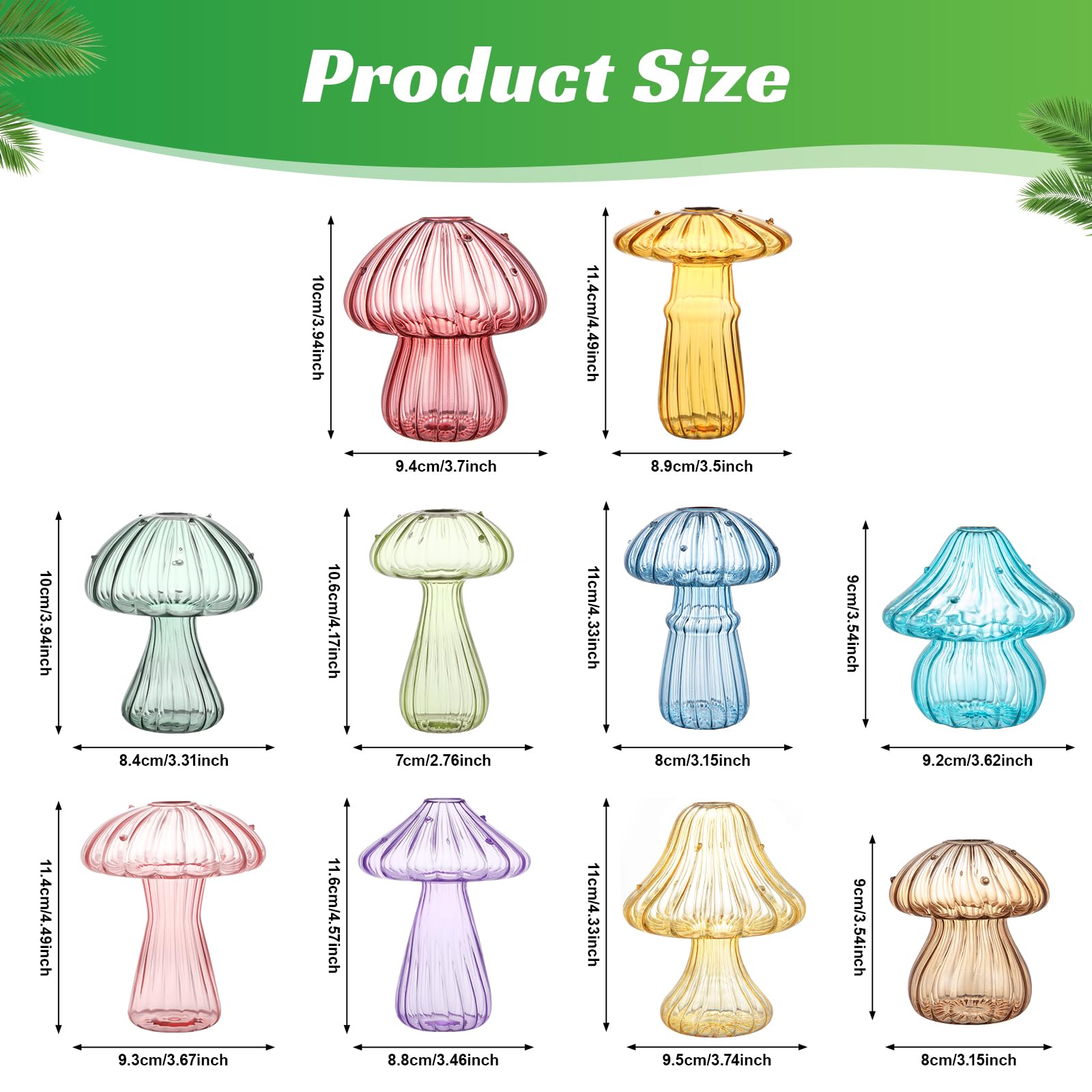 BROPGOD mushroom glass thickness detail highlighting durability and long-lasting benefit