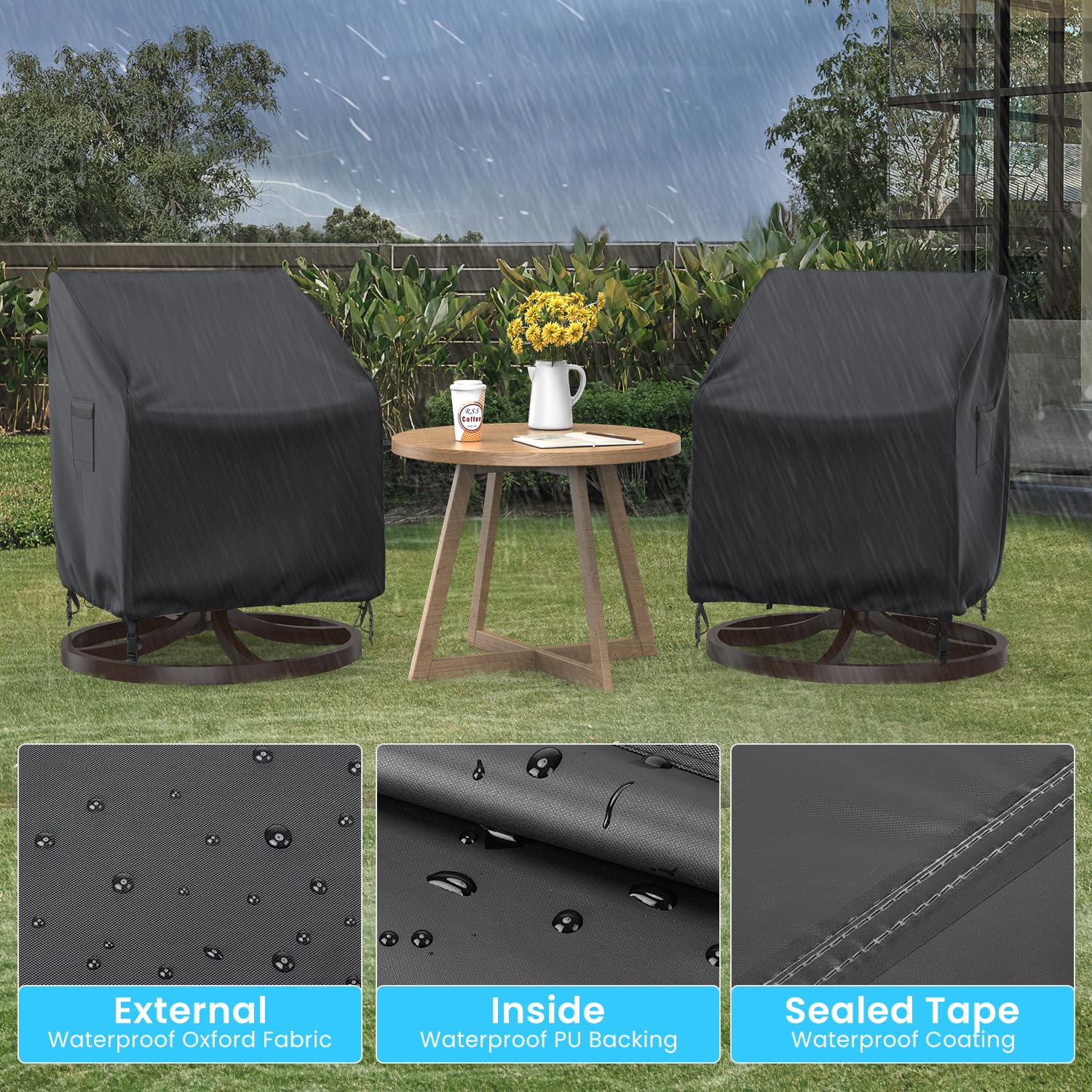 BROSYDA adjustable buckle strap securing cover against wind and movement