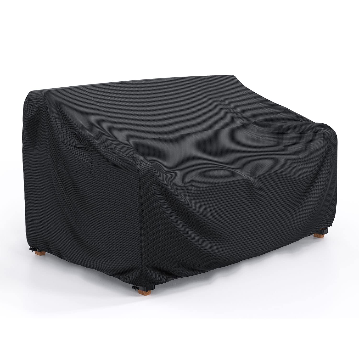 BROSYDA front view of cover on three-seater protecting sofa outdoors