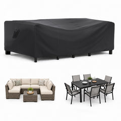 BROSYDA front view on sectional showing complete protective coverage and neat fit