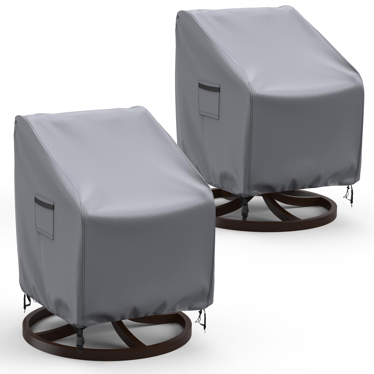BROSYDA front view showing cover protecting a swivel chair, keeps furniture dry