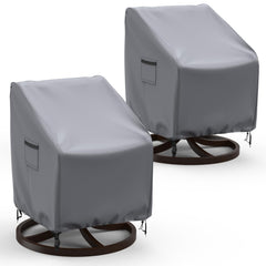 BROSYDA front view showing cover protecting a swivel chair, keeps furniture dry