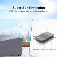 BROSYDA straps and buckles securing cover against wind for stability