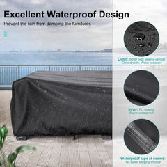 BROSYDA taped seam detail showing sealed stitching to prevent water seepage and extend cover life