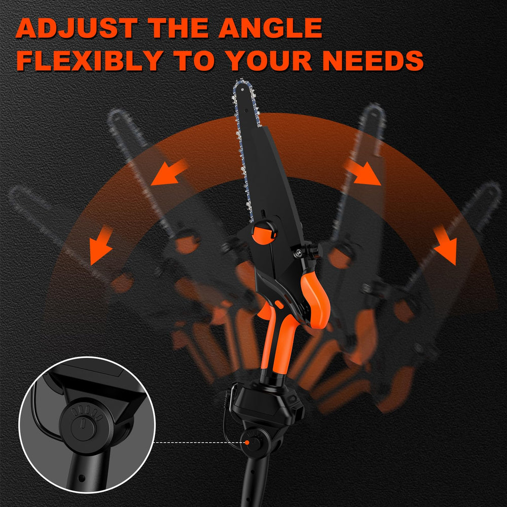 BROVR chain close-up with automatic oiler demonstrating low maintenance