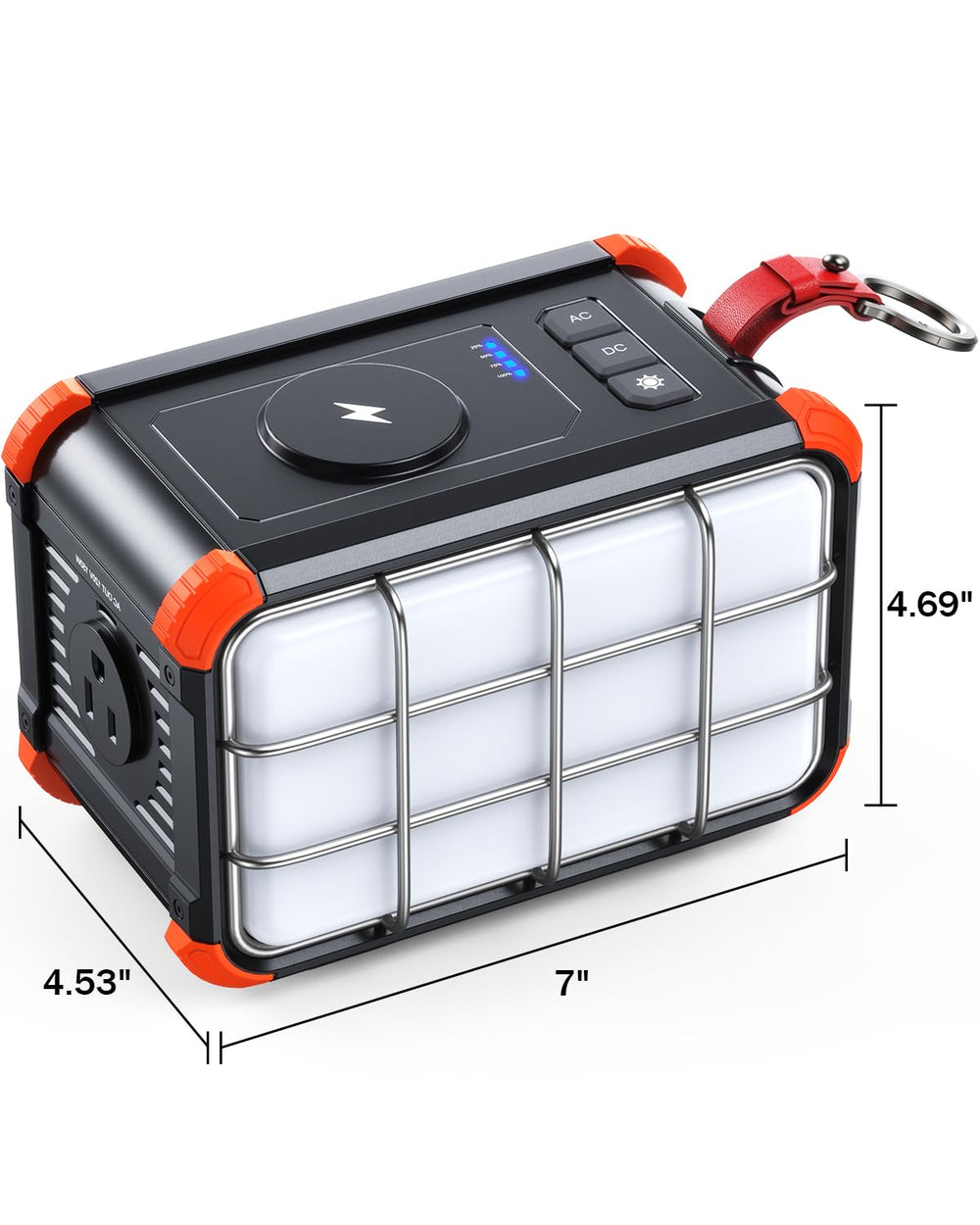 BROWEY on a campsite table charging phone and laptop for reliable outdoor power