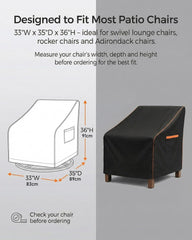 BRUXOLAY taped seam detail protecting chair from water seepage